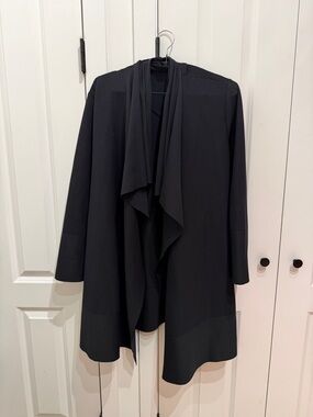 Issey Miyake Black Knit Top with Label Detail
